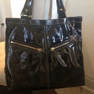 Dooney & Bourke Black Patent Shoulder Bag